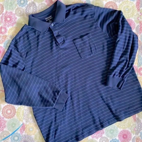 Roundtree & Yourke Long Sleeved Polo Shirt - Picture 1 of 8